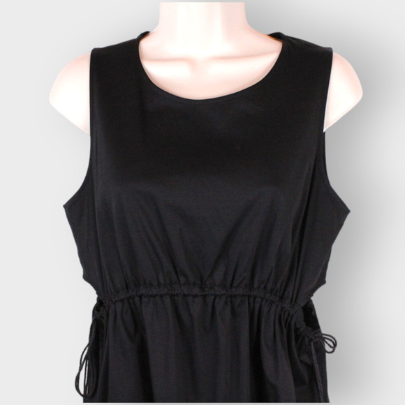 CLUB MONACO Janou Top Cut-out with Tassels in Black Size Medium - Picture 6 of 12